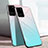 Coque Rebord Contour Silicone et Vitre Miroir Housse Etui T01 pour Samsung Galaxy S20 Ultra 5G Cyan