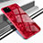 Coque Rebord Contour Silicone et Vitre Miroir Housse Etui T02 pour Apple iPhone 11 Pro Max Rouge