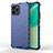 Coque Rebord Contour Silicone et Vitre Transparente Housse Etui 360 Degres AM1 pour Huawei Enjoy 50z Bleu