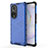 Coque Rebord Contour Silicone et Vitre Transparente Housse Etui 360 Degres AM1 pour Huawei Honor 50 Pro 5G Bleu