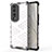 Coque Rebord Contour Silicone et Vitre Transparente Housse Etui 360 Degres AM1 pour Huawei Honor 70 Pro 5G Blanc