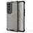 Coque Rebord Contour Silicone et Vitre Transparente Housse Etui 360 Degres AM1 pour Huawei Honor 70 Pro+ Plus 5G Noir