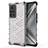 Coque Rebord Contour Silicone et Vitre Transparente Housse Etui 360 Degres AM1 pour Huawei Honor V40 5G Blanc