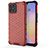 Coque Rebord Contour Silicone et Vitre Transparente Housse Etui 360 Degres AM1 pour Huawei Nova 8 SE 4G Rouge