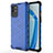 Coque Rebord Contour Silicone et Vitre Transparente Housse Etui 360 Degres AM1 pour OnePlus 9R 5G Bleu