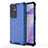 Coque Rebord Contour Silicone et Vitre Transparente Housse Etui 360 Degres AM1 pour OnePlus 9RT 5G Bleu