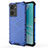 Coque Rebord Contour Silicone et Vitre Transparente Housse Etui 360 Degres AM1 pour Oppo A57 4G Bleu