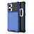 Coque Rebord Contour Silicone et Vitre Transparente Housse Etui 360 Degres AM1 pour Oppo K10 Pro 5G Bleu
