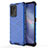 Coque Rebord Contour Silicone et Vitre Transparente Housse Etui 360 Degres AM1 pour Oppo Reno5 Z 5G Bleu