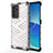 Coque Rebord Contour Silicone et Vitre Transparente Housse Etui 360 Degres AM1 pour Oppo Reno6 Pro 5G India Blanc