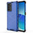 Coque Rebord Contour Silicone et Vitre Transparente Housse Etui 360 Degres AM1 pour Oppo Reno6 Pro 5G India Bleu