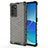 Coque Rebord Contour Silicone et Vitre Transparente Housse Etui 360 Degres AM1 pour Oppo Reno6 Pro 5G India Noir