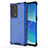 Coque Rebord Contour Silicone et Vitre Transparente Housse Etui 360 Degres AM1 pour Oppo Reno6 Pro+ Plus 5G Bleu