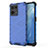 Coque Rebord Contour Silicone et Vitre Transparente Housse Etui 360 Degres AM1 pour Oppo Reno7 4G Bleu