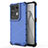 Coque Rebord Contour Silicone et Vitre Transparente Housse Etui 360 Degres AM1 pour Oppo Reno9 Pro+ Plus 5G Bleu