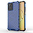 Coque Rebord Contour Silicone et Vitre Transparente Housse Etui 360 Degres AM1 pour Realme 10 4G Bleu