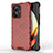 Coque Rebord Contour Silicone et Vitre Transparente Housse Etui 360 Degres AM1 pour Realme 10 Pro+ Plus 5G Rouge