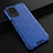 Coque Rebord Contour Silicone et Vitre Transparente Housse Etui 360 Degres AM1 pour Realme 8 5G Bleu