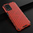 Coque Rebord Contour Silicone et Vitre Transparente Housse Etui 360 Degres AM1 pour Realme 8 5G Rouge