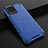 Coque Rebord Contour Silicone et Vitre Transparente Housse Etui 360 Degres AM1 pour Realme 8 Pro Bleu