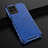 Coque Rebord Contour Silicone et Vitre Transparente Housse Etui 360 Degres AM1 pour Realme 8i Bleu