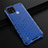 Coque Rebord Contour Silicone et Vitre Transparente Housse Etui 360 Degres AM1 pour Realme C21 Bleu