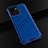 Coque Rebord Contour Silicone et Vitre Transparente Housse Etui 360 Degres AM1 pour Realme C30 Bleu