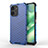 Coque Rebord Contour Silicone et Vitre Transparente Housse Etui 360 Degres AM1 pour Realme C33 Bleu