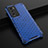 Coque Rebord Contour Silicone et Vitre Transparente Housse Etui 360 Degres AM1 pour Realme GT Master Explorer 5G Bleu