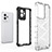 Coque Rebord Contour Silicone et Vitre Transparente Housse Etui 360 Degres AM1 pour Realme GT2 Pro 5G Petit