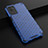 Coque Rebord Contour Silicone et Vitre Transparente Housse Etui 360 Degres AM1 pour Realme V11s 5G Bleu