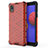 Coque Rebord Contour Silicone et Vitre Transparente Housse Etui 360 Degres AM1 pour Samsung Galaxy A01 Core Rouge