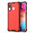 Coque Rebord Contour Silicone et Vitre Transparente Housse Etui 360 Degres AM1 pour Samsung Galaxy A20 Rouge