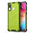 Coque Rebord Contour Silicone et Vitre Transparente Housse Etui 360 Degres AM1 pour Samsung Galaxy A20 Vert