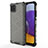 Coque Rebord Contour Silicone et Vitre Transparente Housse Etui 360 Degres AM1 pour Samsung Galaxy A22s 5G Noir