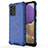 Coque Rebord Contour Silicone et Vitre Transparente Housse Etui 360 Degres AM1 pour Samsung Galaxy A32 5G Bleu