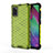 Coque Rebord Contour Silicone et Vitre Transparente Housse Etui 360 Degres AM1 pour Samsung Galaxy A41 Vert