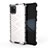 Coque Rebord Contour Silicone et Vitre Transparente Housse Etui 360 Degres AM1 pour Samsung Galaxy A81 Blanc