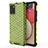 Coque Rebord Contour Silicone et Vitre Transparente Housse Etui 360 Degres AM1 pour Samsung Galaxy F02S SM-E025F Vert