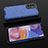 Coque Rebord Contour Silicone et Vitre Transparente Housse Etui 360 Degres AM1 pour Samsung Galaxy F23 5G Bleu