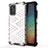 Coque Rebord Contour Silicone et Vitre Transparente Housse Etui 360 Degres AM1 pour Samsung Galaxy F52 5G Blanc