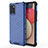 Coque Rebord Contour Silicone et Vitre Transparente Housse Etui 360 Degres AM1 pour Samsung Galaxy M02s Bleu