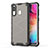 Coque Rebord Contour Silicone et Vitre Transparente Housse Etui 360 Degres AM1 pour Samsung Galaxy M10S Noir