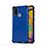 Coque Rebord Contour Silicone et Vitre Transparente Housse Etui 360 Degres AM1 pour Samsung Galaxy M21 Bleu