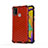 Coque Rebord Contour Silicone et Vitre Transparente Housse Etui 360 Degres AM1 pour Samsung Galaxy M30s Rouge