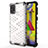 Coque Rebord Contour Silicone et Vitre Transparente Housse Etui 360 Degres AM1 pour Samsung Galaxy M31 Blanc