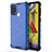 Coque Rebord Contour Silicone et Vitre Transparente Housse Etui 360 Degres AM1 pour Samsung Galaxy M31 Bleu