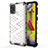 Coque Rebord Contour Silicone et Vitre Transparente Housse Etui 360 Degres AM1 pour Samsung Galaxy M31 Prime Edition Blanc