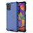 Coque Rebord Contour Silicone et Vitre Transparente Housse Etui 360 Degres AM1 pour Samsung Galaxy M31s Bleu