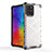 Coque Rebord Contour Silicone et Vitre Transparente Housse Etui 360 Degres AM1 pour Samsung Galaxy M80S Petit